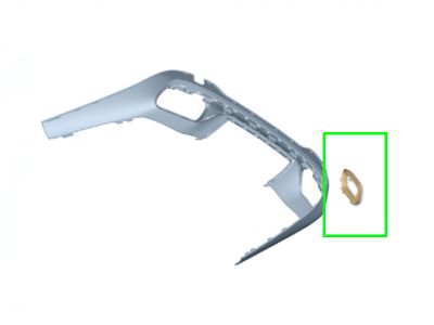 Cache Enjoliveur Sortie Échappement Arrière Gauche Classe C W206