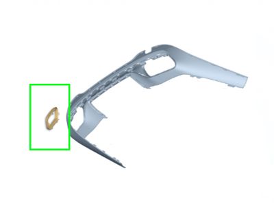 Cache Enjoliveur Sortie Échappement Arrière Droit Classe C W206