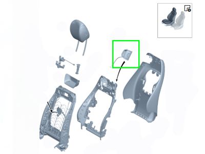 Verrouillage Siège Avant Droit Dossier Classe C W205