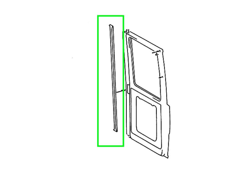 Joint Porte Arrière Hayon Gauche Coffre VAN W668