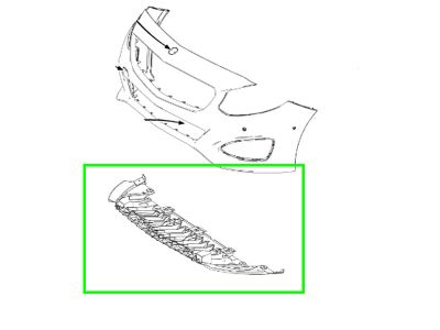 Cache Moteur Pare-chocs Classe B 200 W246 Mercedes-Benz