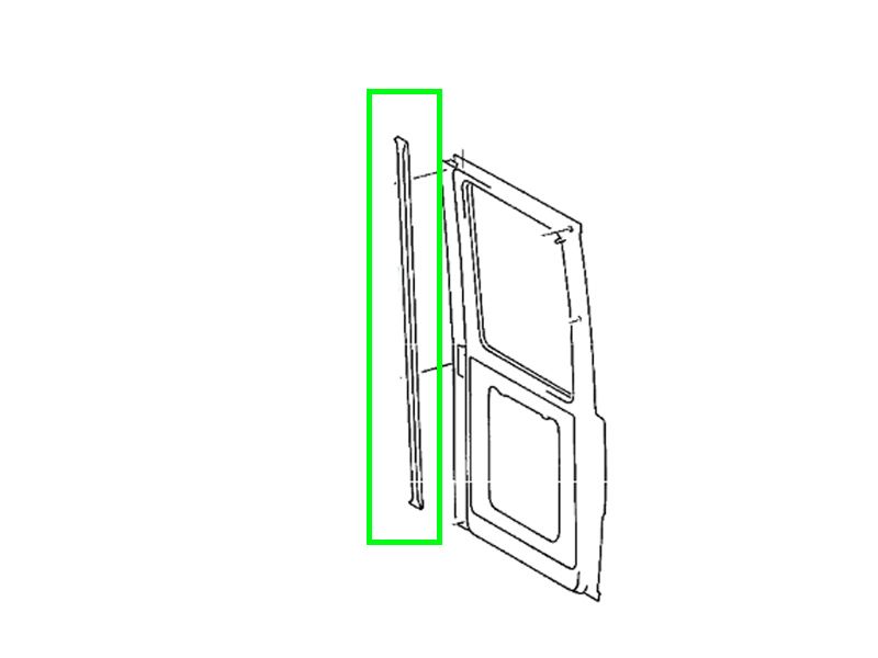 Joint Porte Arrière Hayon Gauche Coffre VAN W668
