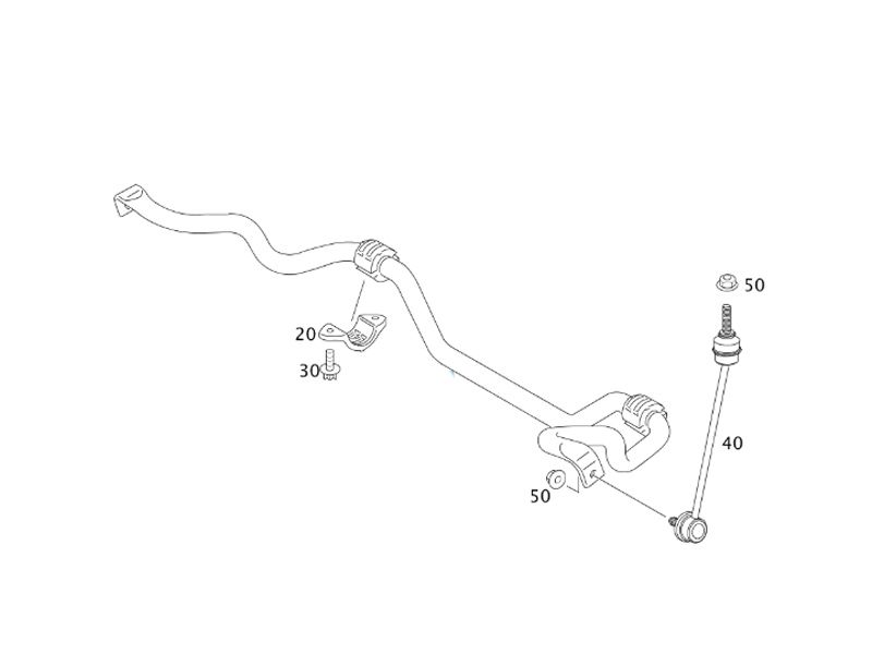 Barre Torsion Stabilisatrice Avant Classe S W221