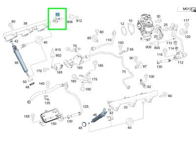 Capteur Pression Carburant Classe E W207