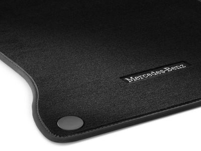 Jeu 4 Tapis Noir en velours CLASSIC Classe A W176 Mercedes-Benz