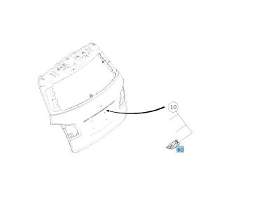 Éclairage plaque d'immatriculation arrière Classe B W246 Mercedes-Benz