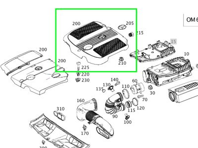 Cache Moteur Classe C W204
