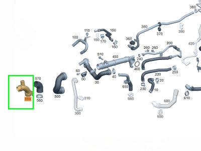 Raccord Entrée Eau Mercedes-Benz