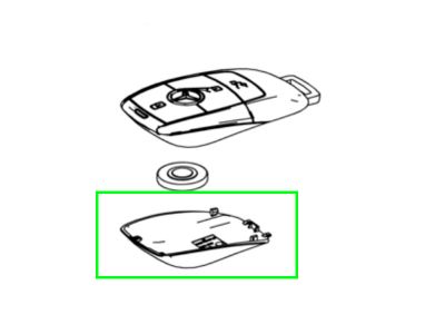 Coque Noir Clés de Voiture Mercedes-Benz 