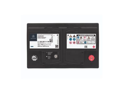 Batterie 12v 74AH 680A de Démarrage Classe C W202 d'origine Mercedes-Benz