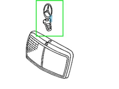 Étoile Emblème de capot sigle A124880008667 Mercedes-Benz