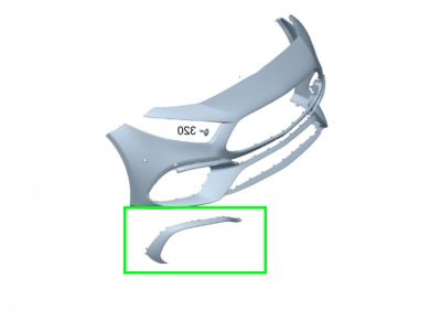 Barre Décorative Pare-choc Avant Droit Classe A W177