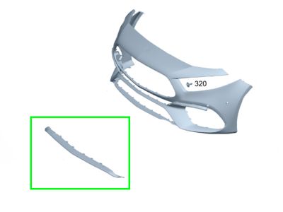 Barre Décorative Pare-choc Avant Droit Classe A W177