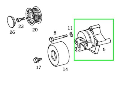 Tendeur de Courroie Moteur 120 Mercedes-Benz