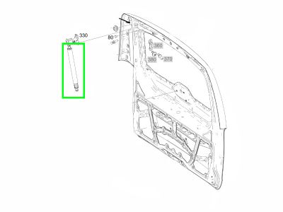 Lot de 2 Verins de Coffre Classe V W447
