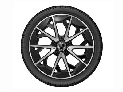 Jante AMG Mercedes Classe E W238 W213 - Essieu arrière - 9 J x 19 pouces ET 49  - noir, finition brillante