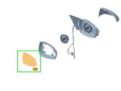 Miroir Rétroviseur Droit Passager Classe S W223