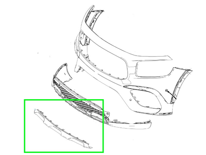 Barre Décorative En bas Mercedes-AMG A 35