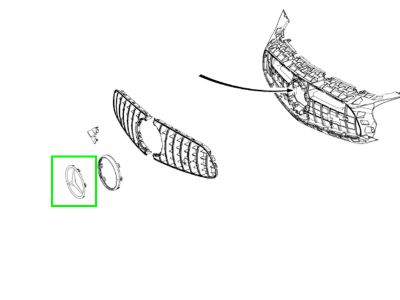 Étoile de calandre distronic Pro base plate GLE W292 Mercedes-Benz