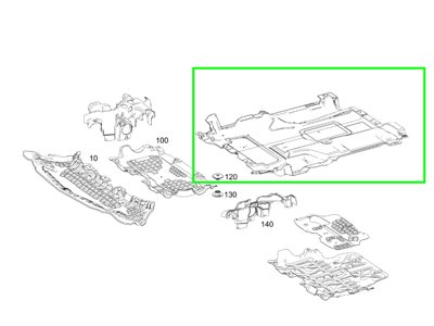 Carenage Insonorisant Arrière Classe C W205