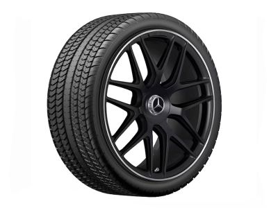 Jante AMG Mercedes 22 pouces GLE W167- Essieu Avant- 10 J x 22 ET 56,1 5 doubles branches Finition brillante