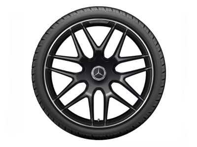 Jante AMG Mercedes 22 pouces GLE W167- Essieu Arrière- 11 J x 22 ET 50 5 doubles branches Finition brillante