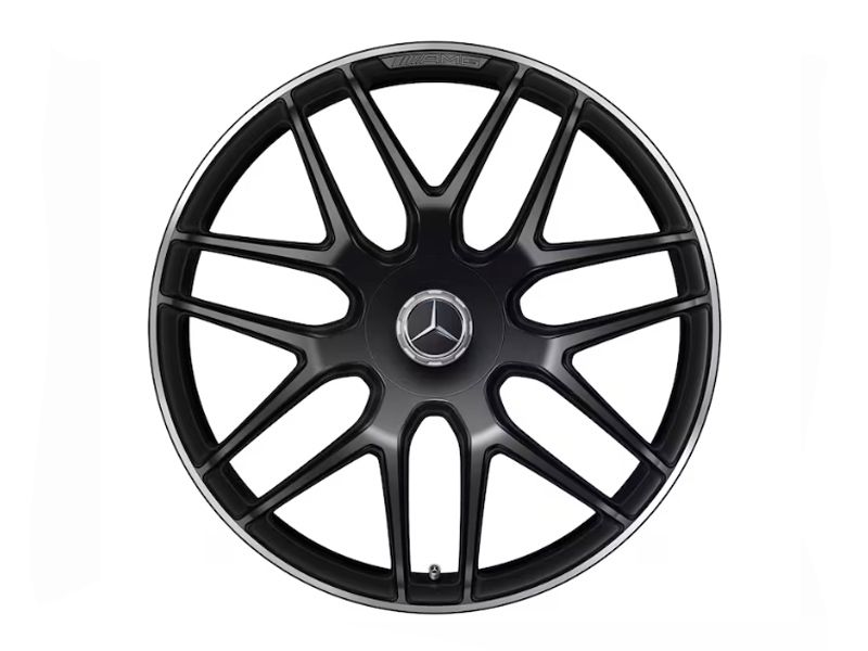 Jante AMG Mercedes 22 pouces GLE W167- Essieu Arrière- 11 J x 22 ET 50 5 doubles branches Finition brillante