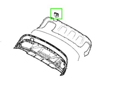 Cache Anneau Remorquage pare-chocs arrière GLA W156 Mercedes-Benz