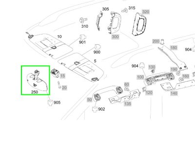 Rétroviseur Intérieur EQV V W447