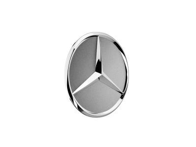 Cache-moyeu Etoile en relief ARGENT TITANE Mercedes-Benz - 1 unité