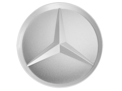 Cache-moyeu Etoile en relief ARGENT BRILLANT Mercedes-Benz - 1 unité