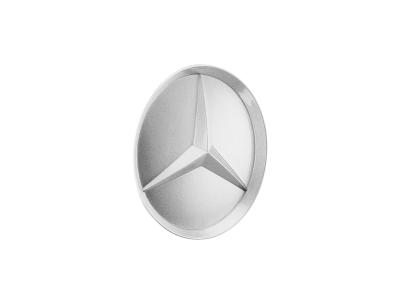 Cache-moyeu Etoile en relief ARGENT BRILLANT Mercedes-Benz - 1 unité