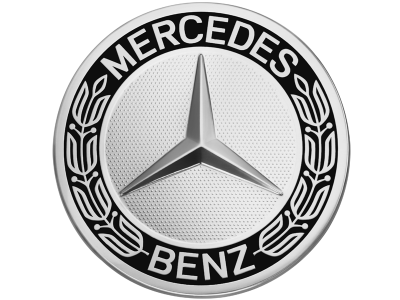 4X Cache Moyeu pour jantes alu Mercedes Amg Logo Jante Centre De Roue 75 Mm  Noir Emblème - Équipement auto