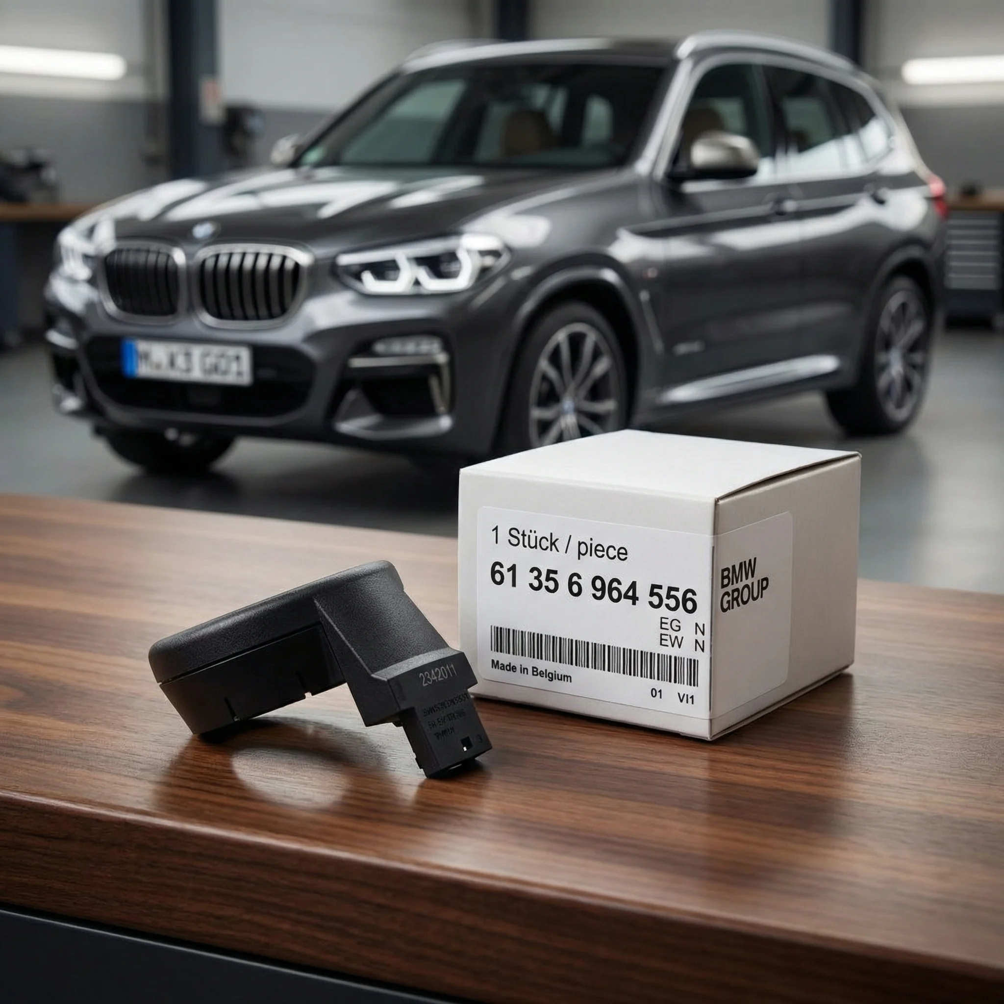 Antenne annulaire (EWS III ) pour BMW X5 E53 – visuel en situation sur véhicule BMW