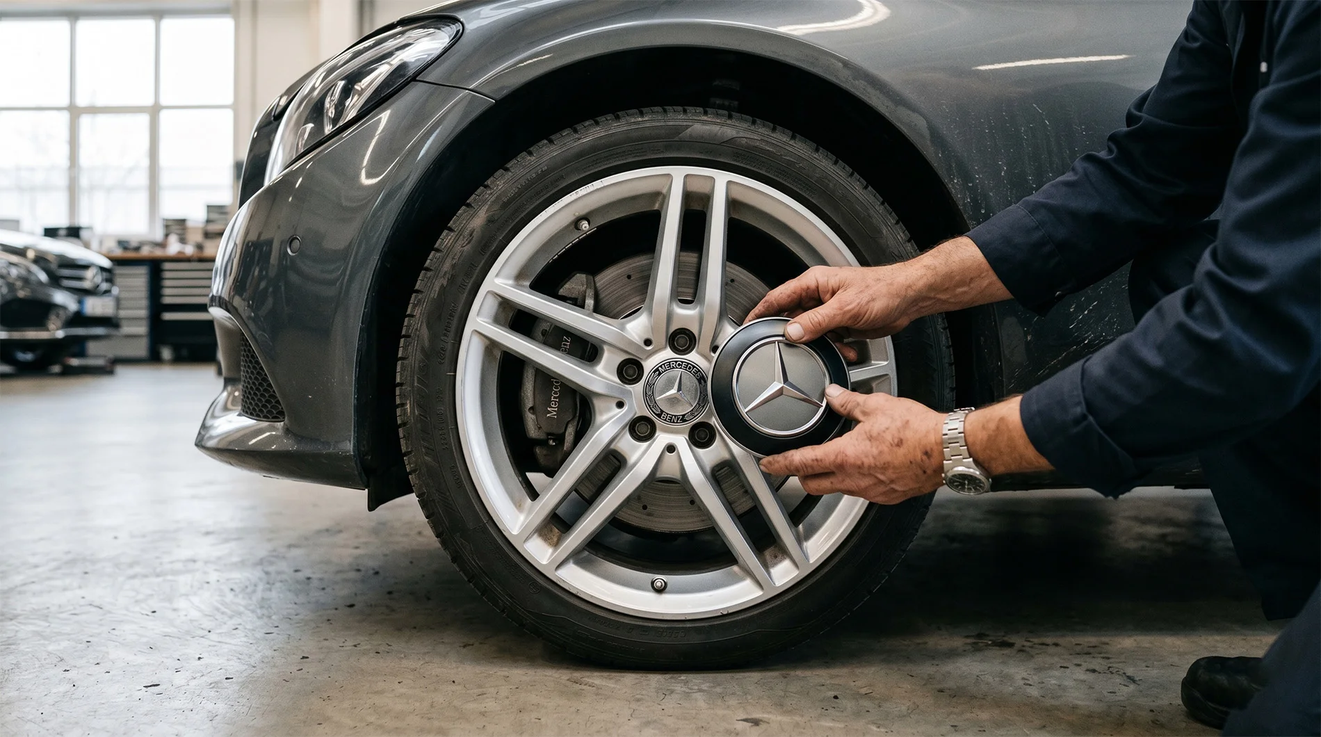 Réparer ou remplacer un cache-moyeu Mercedes abîmé : Le guide des tailles et couleurs