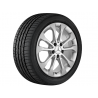 Jante GLA 156 - 6,5 J x 17 pouces ET 38 - 5 doubles branches - Argent vanadium