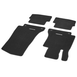 Jeu de 4 Tapis en velours NOIR CLASSIC - Classe C W205