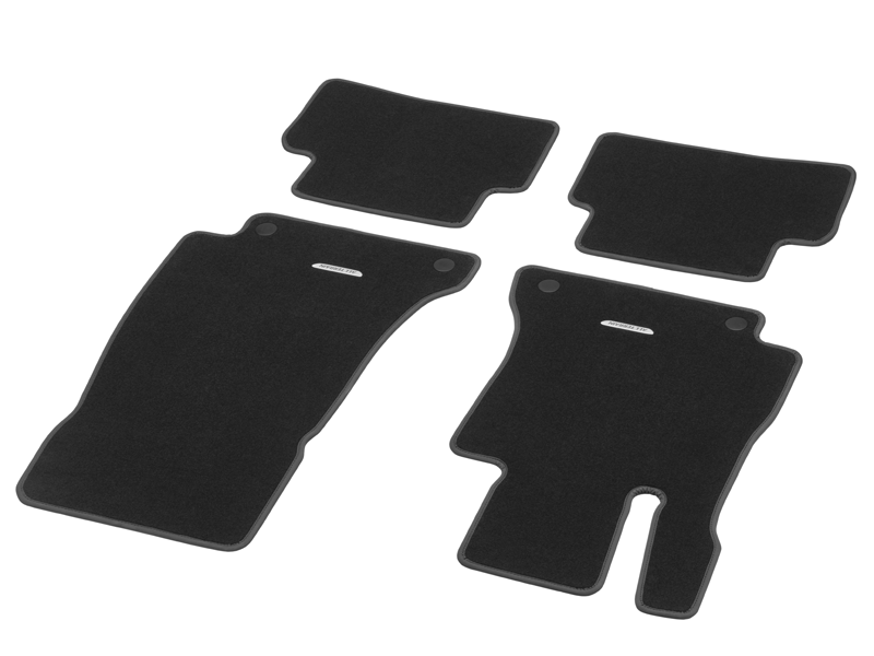 Jeu 4 Tapis en velours noir CLASSIC - Classe E W213