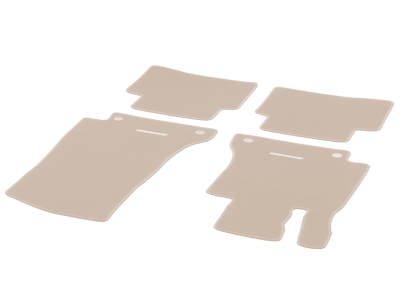 Jeu de 4 Tapis en velours BEIGE SOIE CLASSIC - Classe Coupé C W205 Mercedes-Benz