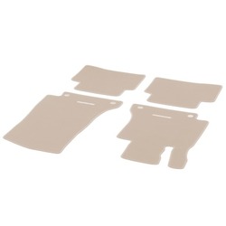 Jeu de 4 Tapis en velours BEIGE SOIE CLASSIC - Classe Coupé C W205 Mercedes-Benz
