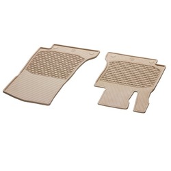 Tapis en caoutchouc beige Classe C W205 - conducteur et passager - Mercedes-Benz