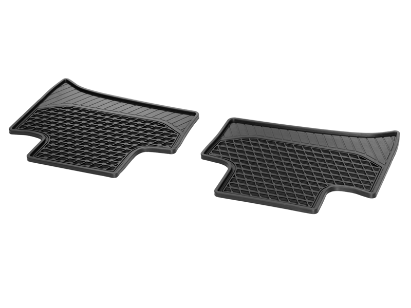 Tapis en caoutchouc Classe C 205 - Noir - Arrière - Mercedes-Benz