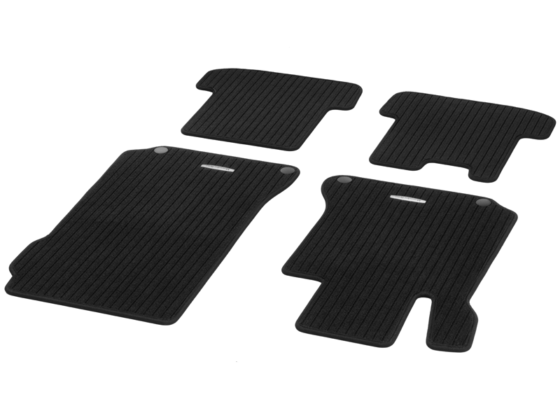 Tapis en reps NOIR CLASSIC - Classe E W207 / Classe C W204