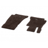 Tapis de sol en velours marron EXCLUSIV - Classe E W213 - conducteur / passager