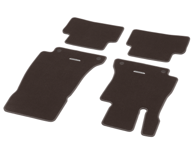 Jeu 4 Tapis en velours noir CLASSIC - Classe E W213