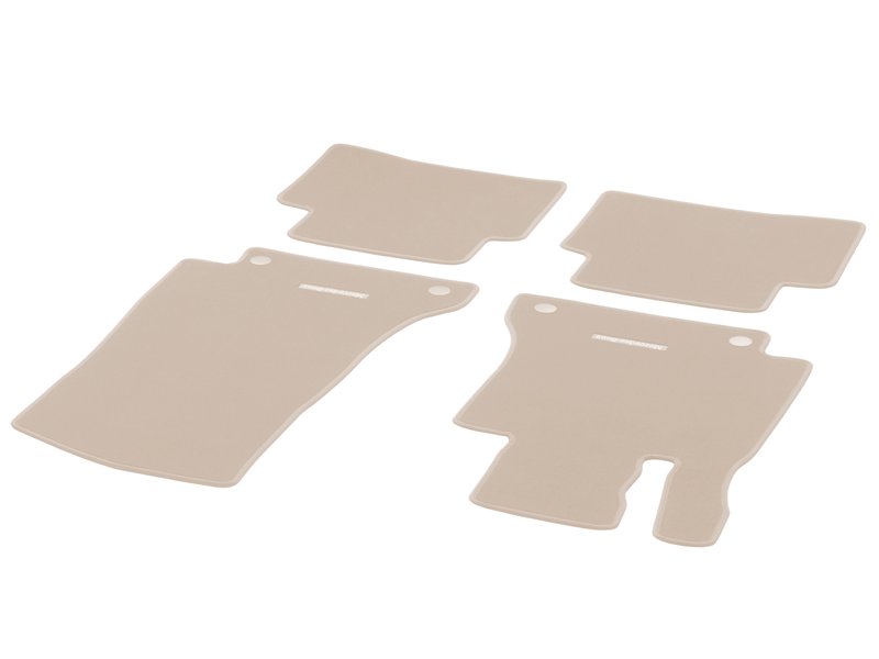 Jeu de 4 Tapis en velours BEIGE SOIE CLASSIC - Classe C W205