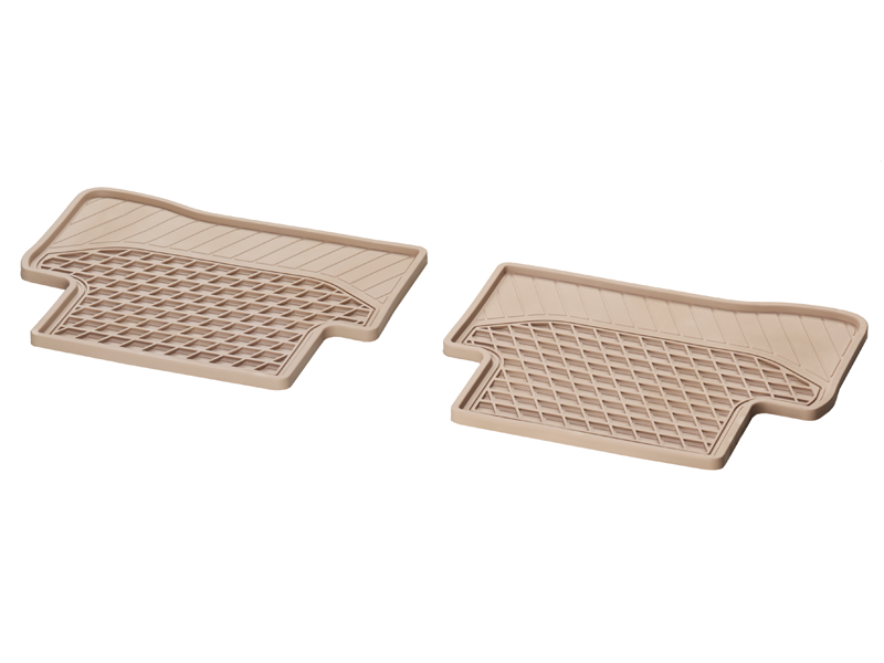 Tapis en caoutchouc Classe C 205 - Beige - Arrière - Mercedes-Benz