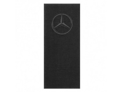 Serviette de douche/plage 100 % coton noire Mercedes