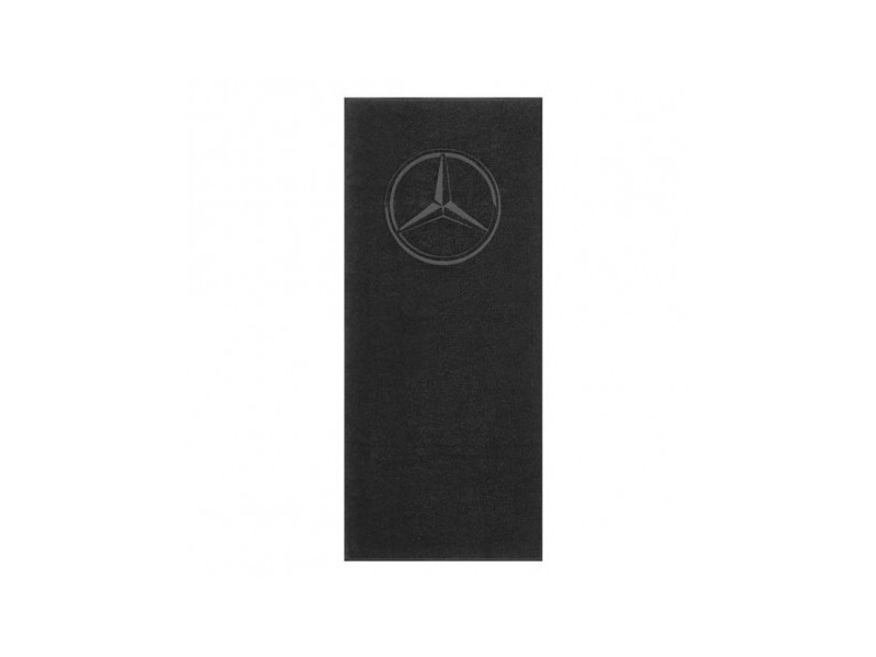 Serviette de douche/plage 100 % coton noire Mercedes