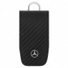 Housse à clés noir effet carbone Mercedes, 6e gén.